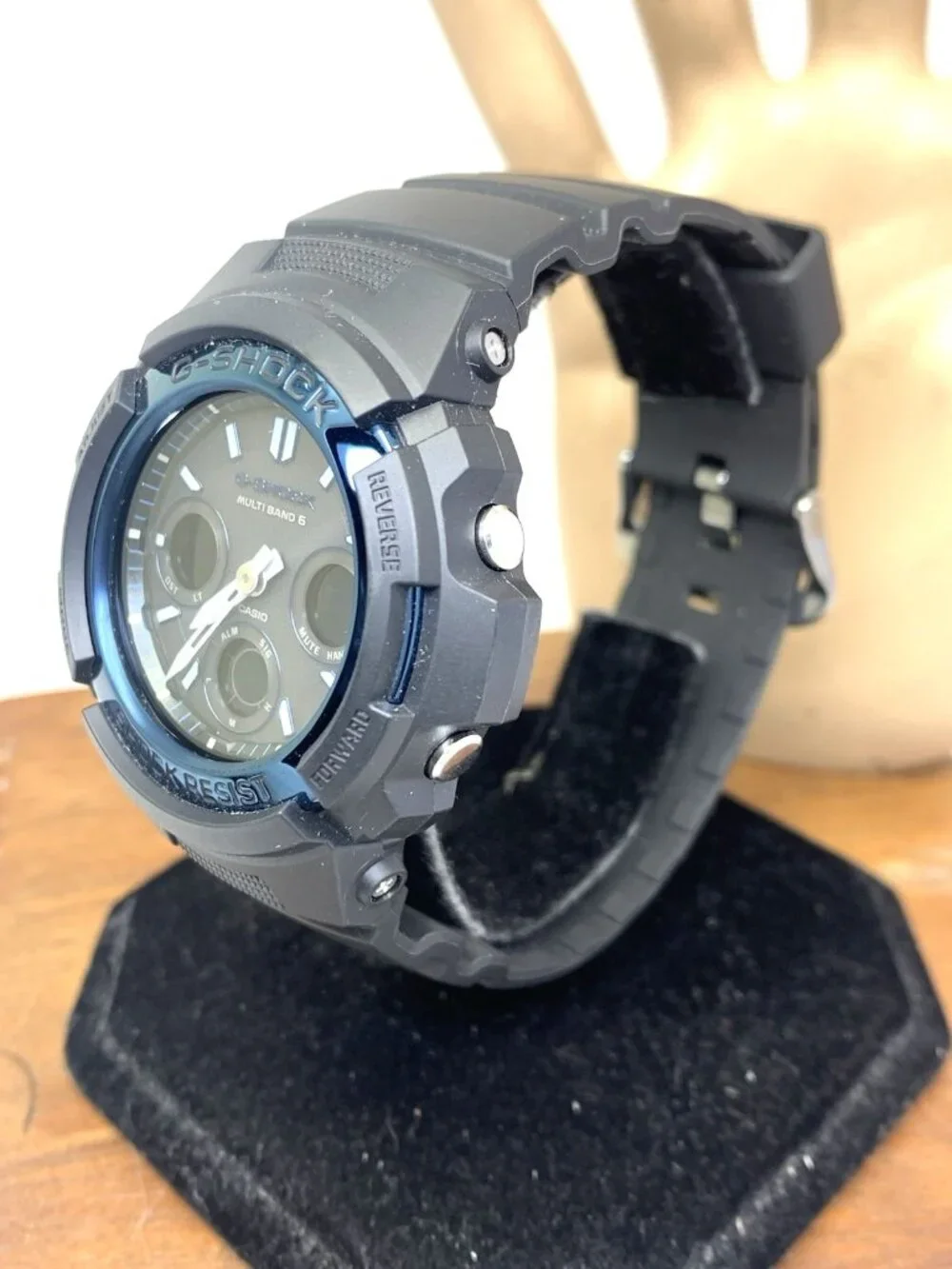 Casio G-Shock Men's Watch AWGM100 Quartz Black Resin Analog Digital 43mm 5230